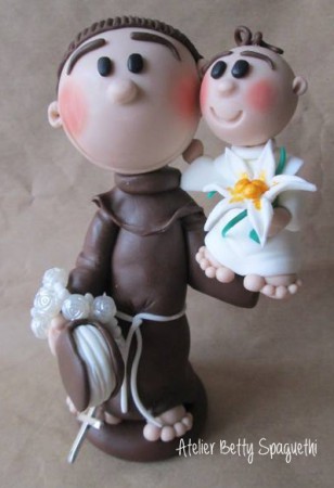 Santo António personalizado 12cm